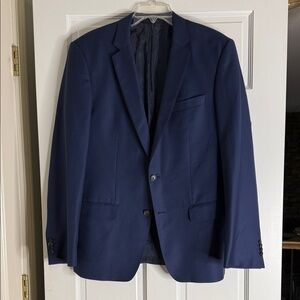 Hugo Boss Deep Navy Two-Button Men's Suit Jacket 40R drago super 120